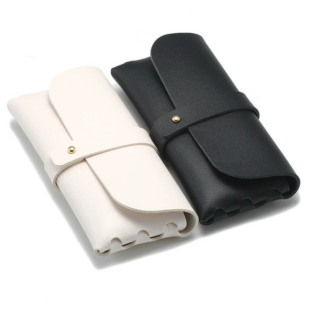 Personalized Faux Leather Glasses Case with Initials