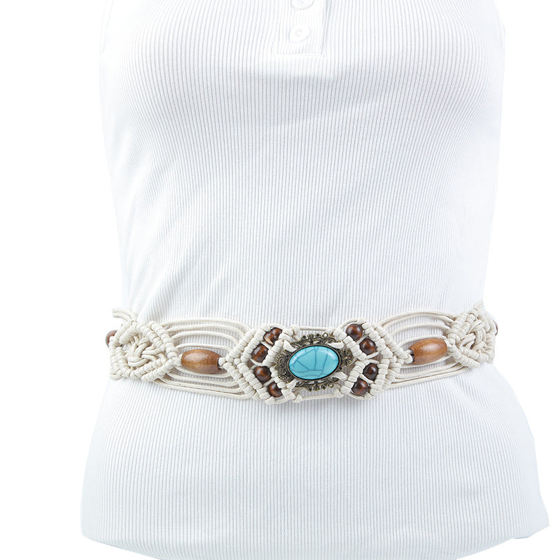 Handcrafted Woven Belt for Dresses - Fashion Accessory