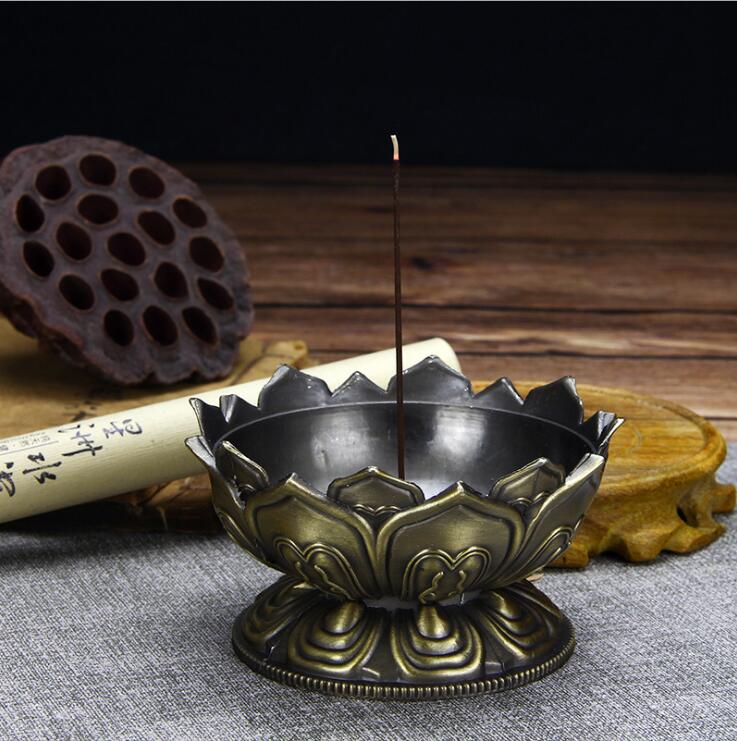 Antique Alloy Copper Tower Incense Burner - Small Size