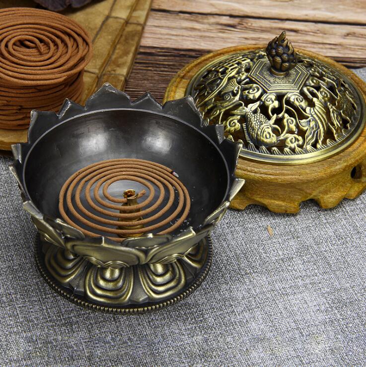 Antique Alloy Copper Tower Incense Burner - Small Size