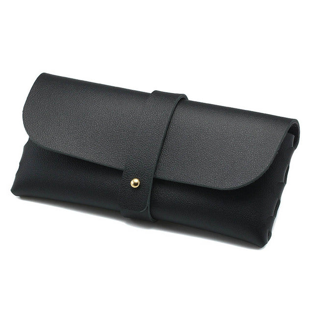 Personalized Faux Leather Glasses Case with Initials